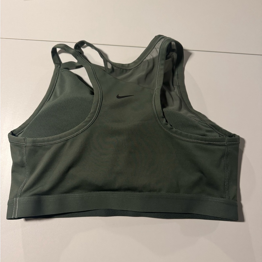 Nike DRI-FIT Olive Green Sports Bra | Large - Picture 6 of 7